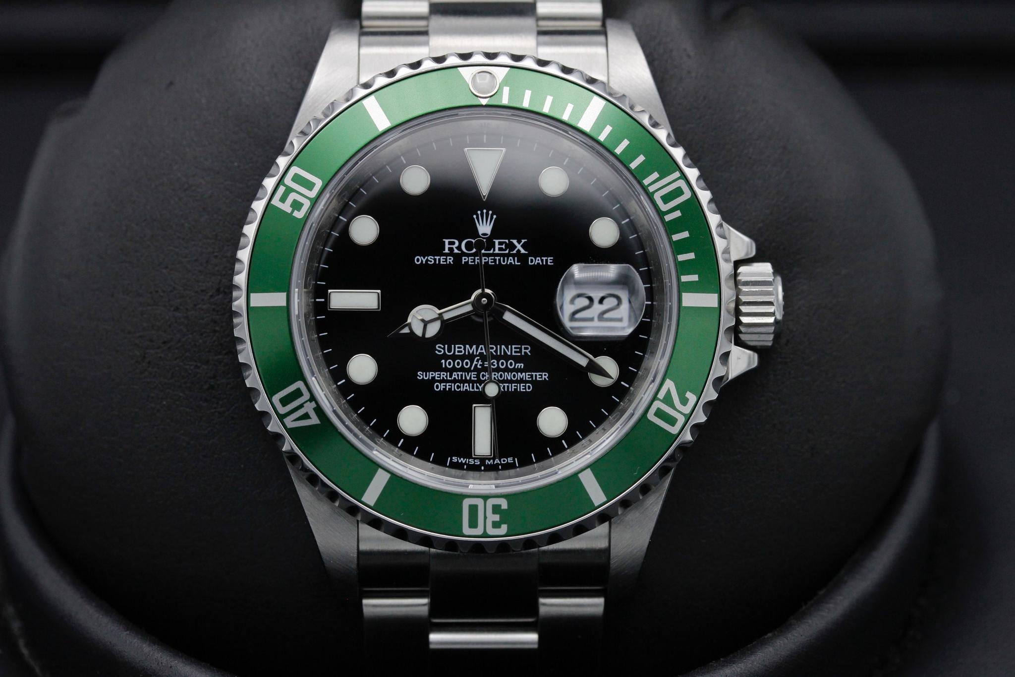 Rolex Submariner Date Green Bezel 50th Anniversary 16610LV