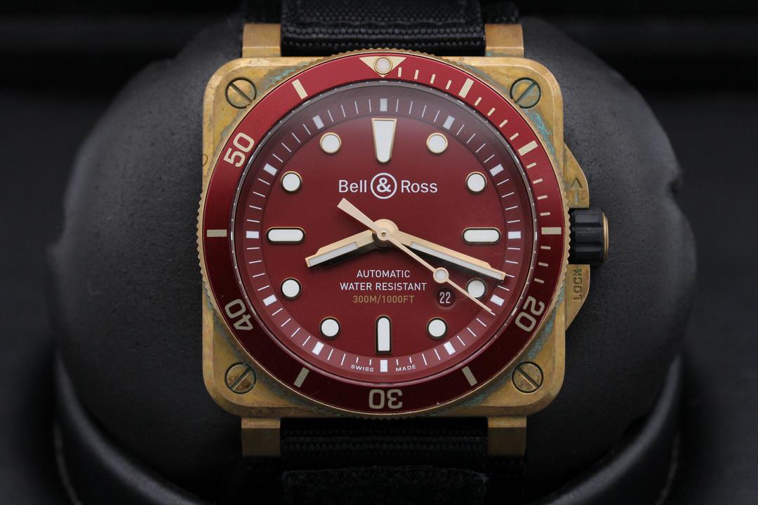 Bell & Ross Bronze Red Diver BR0392-D-R-BR/SCA