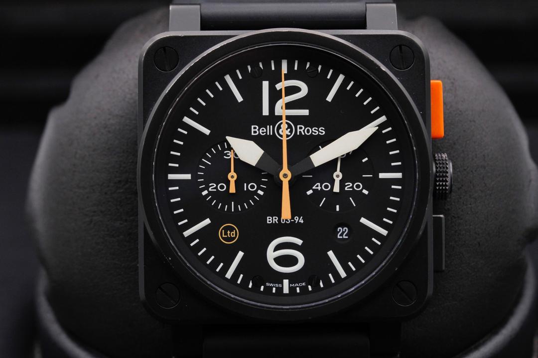 Bell & Ross Chronograph "Carbon Orange Limited" BR0394-O-CA