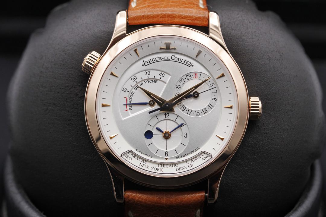 Jaeger Lecoultre Master Geographic World Time "Officer Case" 142.2.92