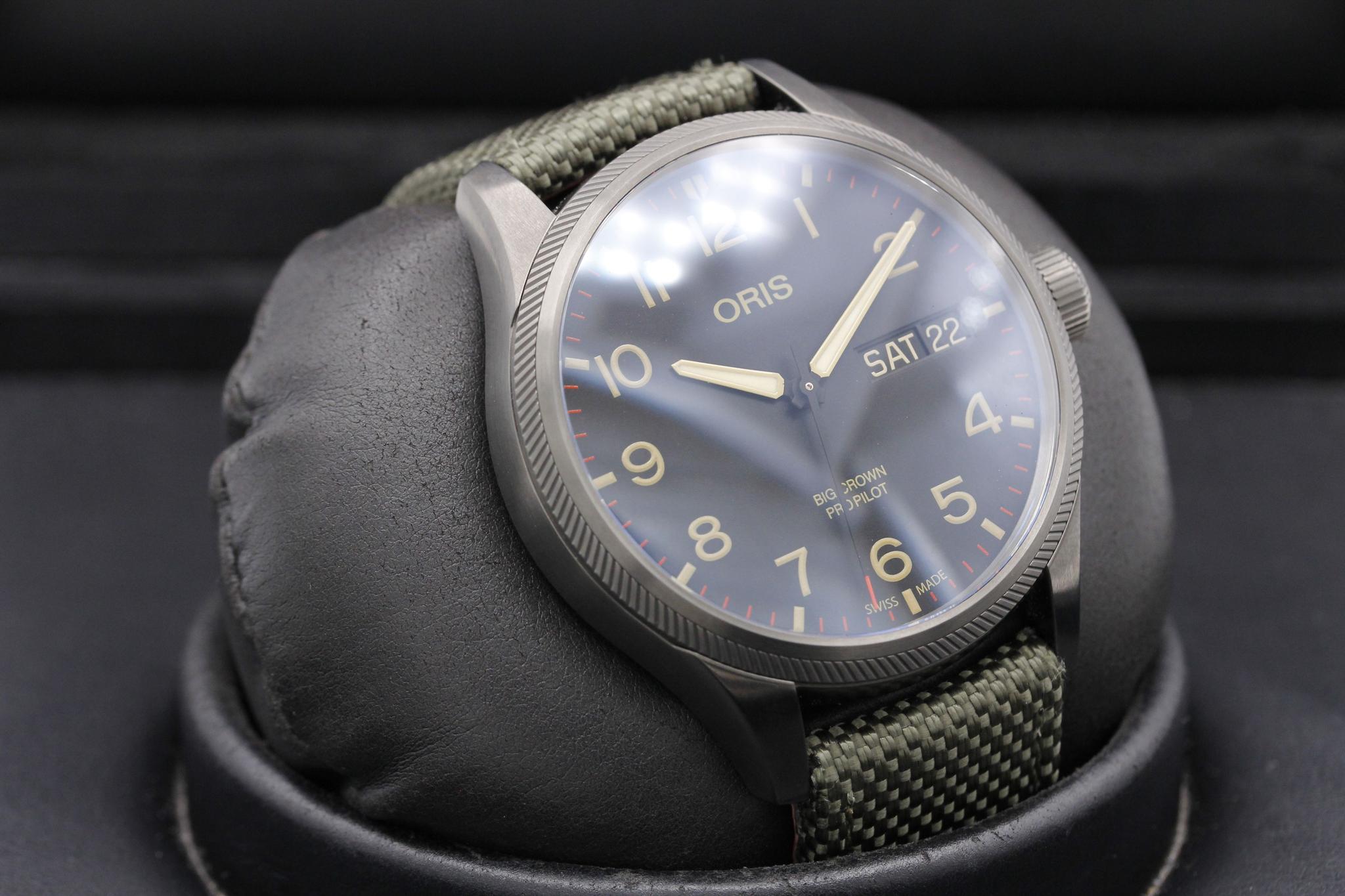 Pre-Owned Oris Big Crown Propilot 40TH Squadron Limited Edition 01 
