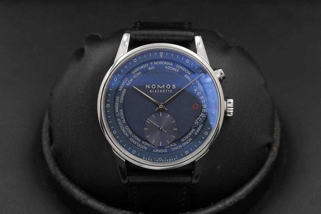 Nomos Glashütte Zurich Weltzeit World Timer 807