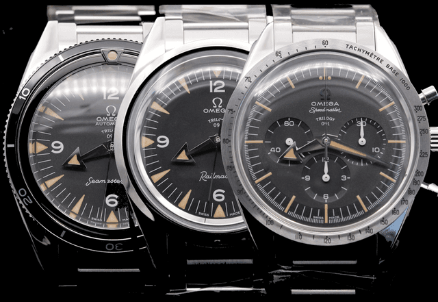 Omega Trilogy Set Limited Edition 557 "60th Anniversary " 311.10.39.30.01.002, 234.10.39.20.01.002, 220.10.38.20.01.003